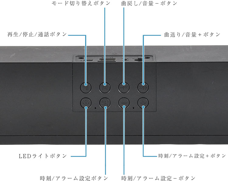 ワイヤレス ステレオ スピーカー LED SP-03