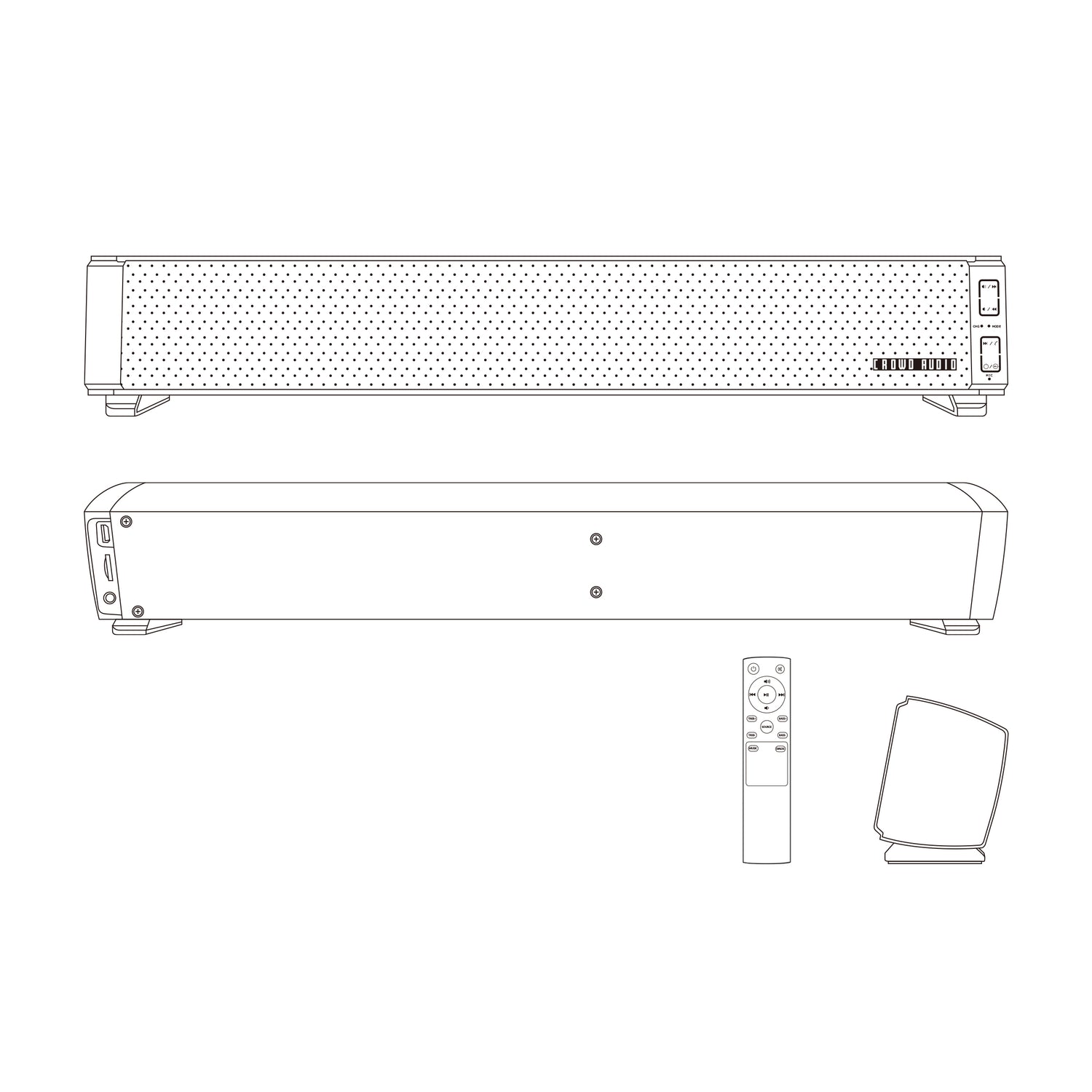 ワイヤレス ステレオ スピーカー（リモコン付）SP-05