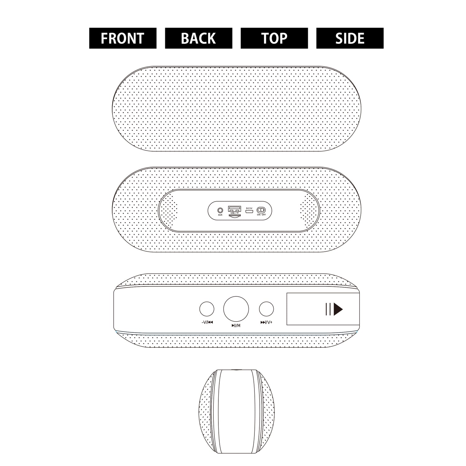 ワイヤレスステレオスピーカー　CA-05